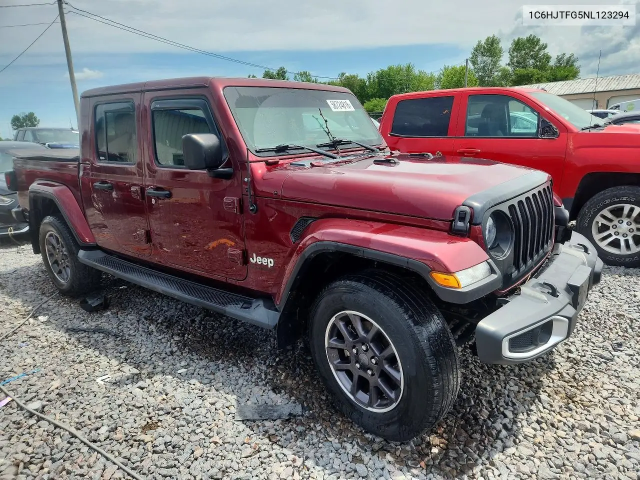 2022 Jeep Gladiator Overland VIN: 1C6HJTFG5NL123294 Lot: 58724816