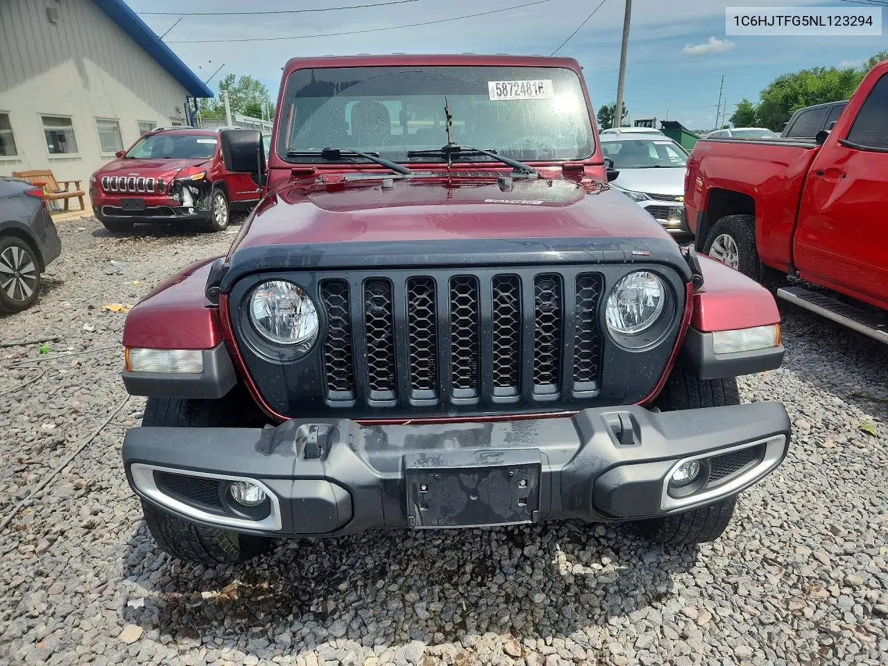 2022 Jeep Gladiator Overland VIN: 1C6HJTFG5NL123294 Lot: 58724816
