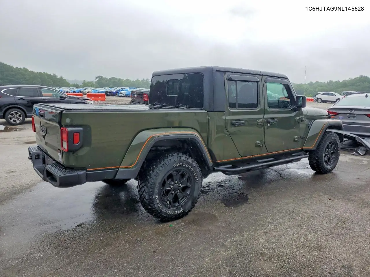 2022 Jeep Gladiator Sport VIN: 1C6HJTAG9NL145628 Lot: 58932506