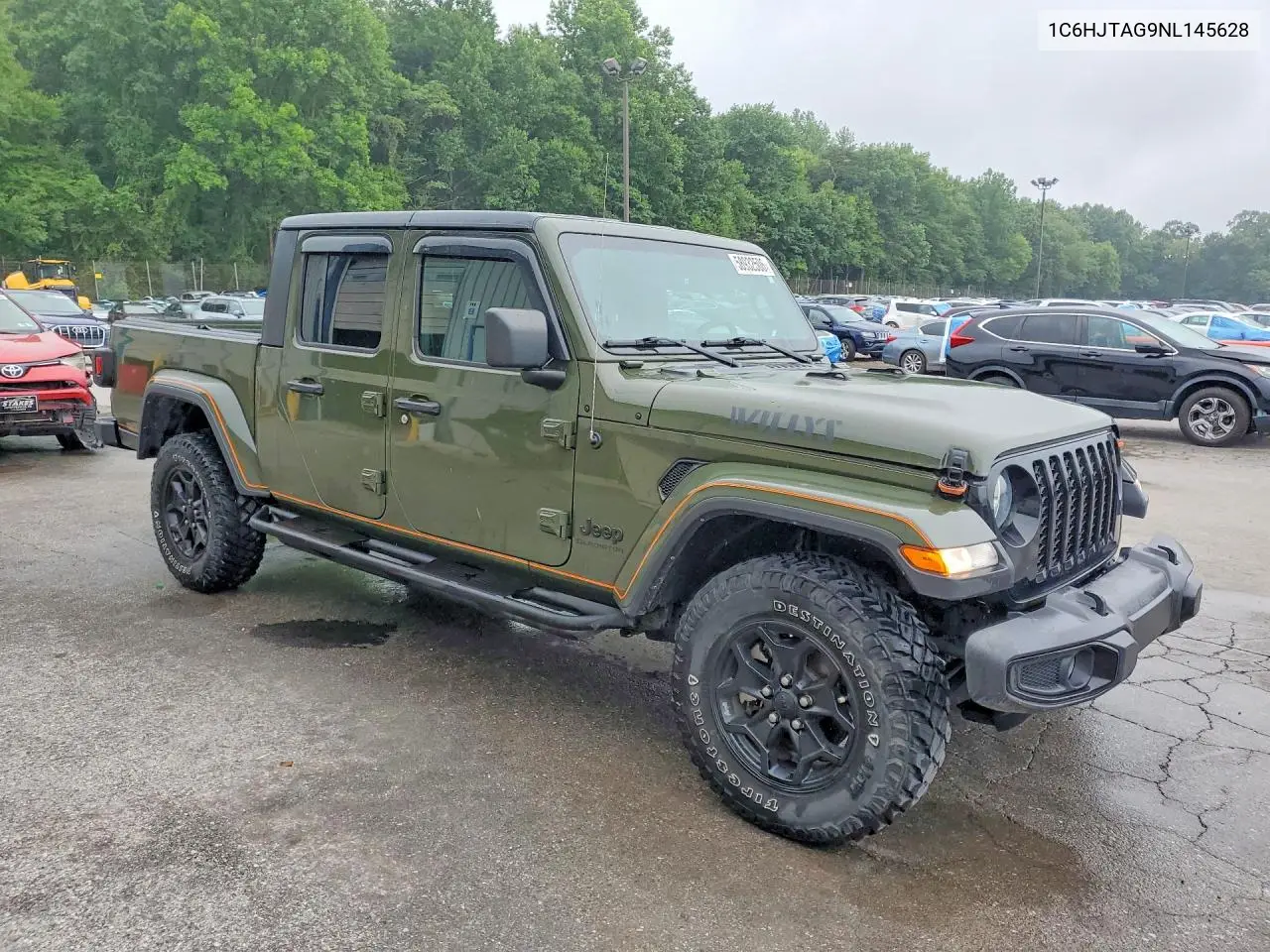 2022 Jeep Gladiator Sport VIN: 1C6HJTAG9NL145628 Lot: 58932506