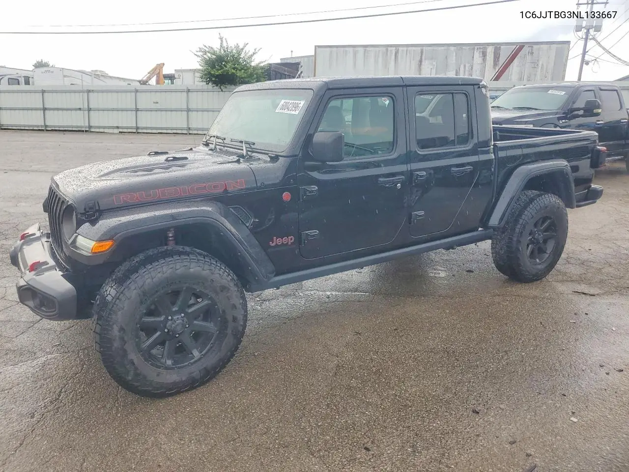2022 Jeep Gladiator Rubicon VIN: 1C6JJTBG3NL133667 Lot: 60042896