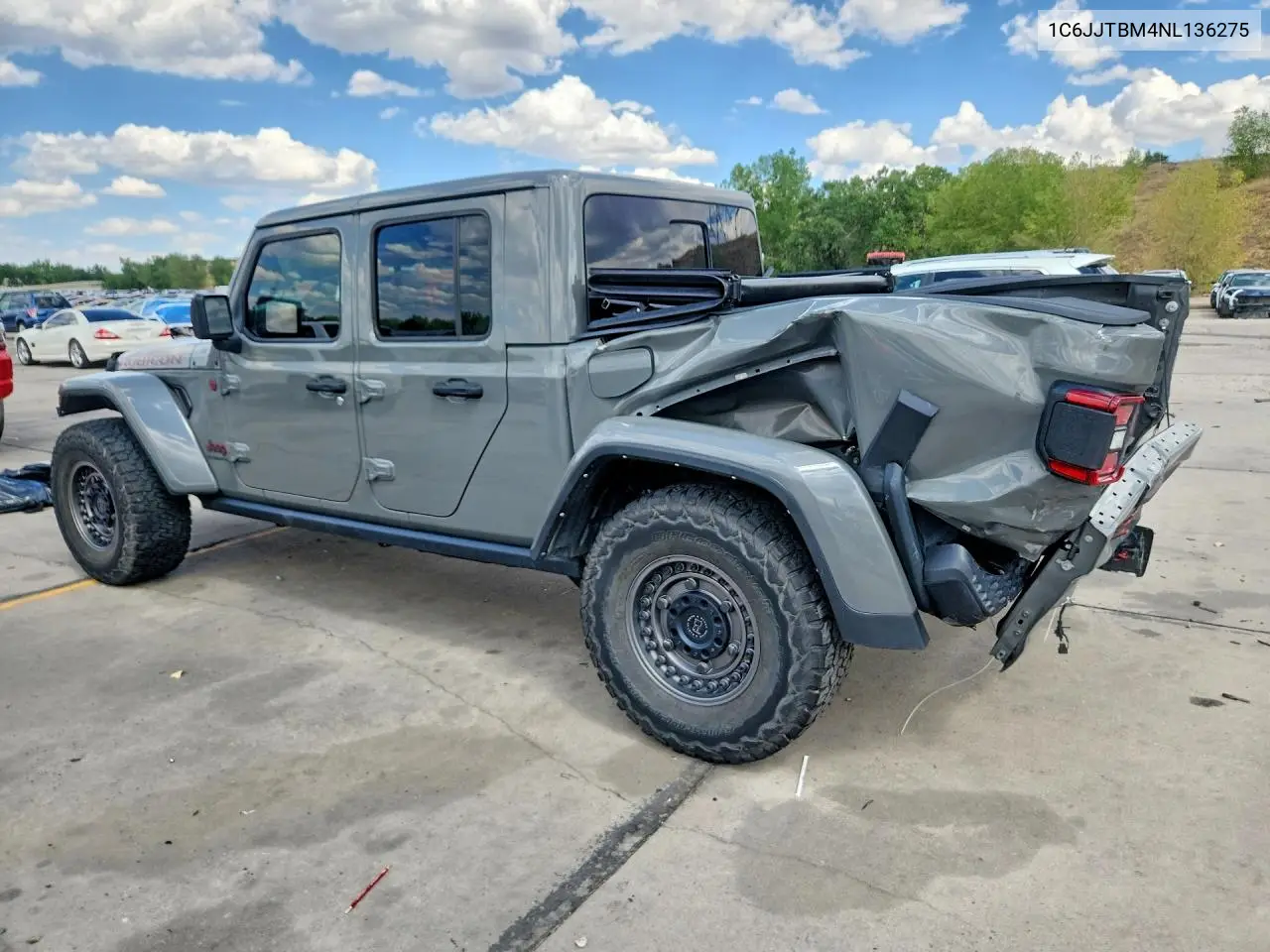 2022 Jeep Gladiator Rubicon VIN: 1C6JJTBM4NL136275 Lot: 60528136