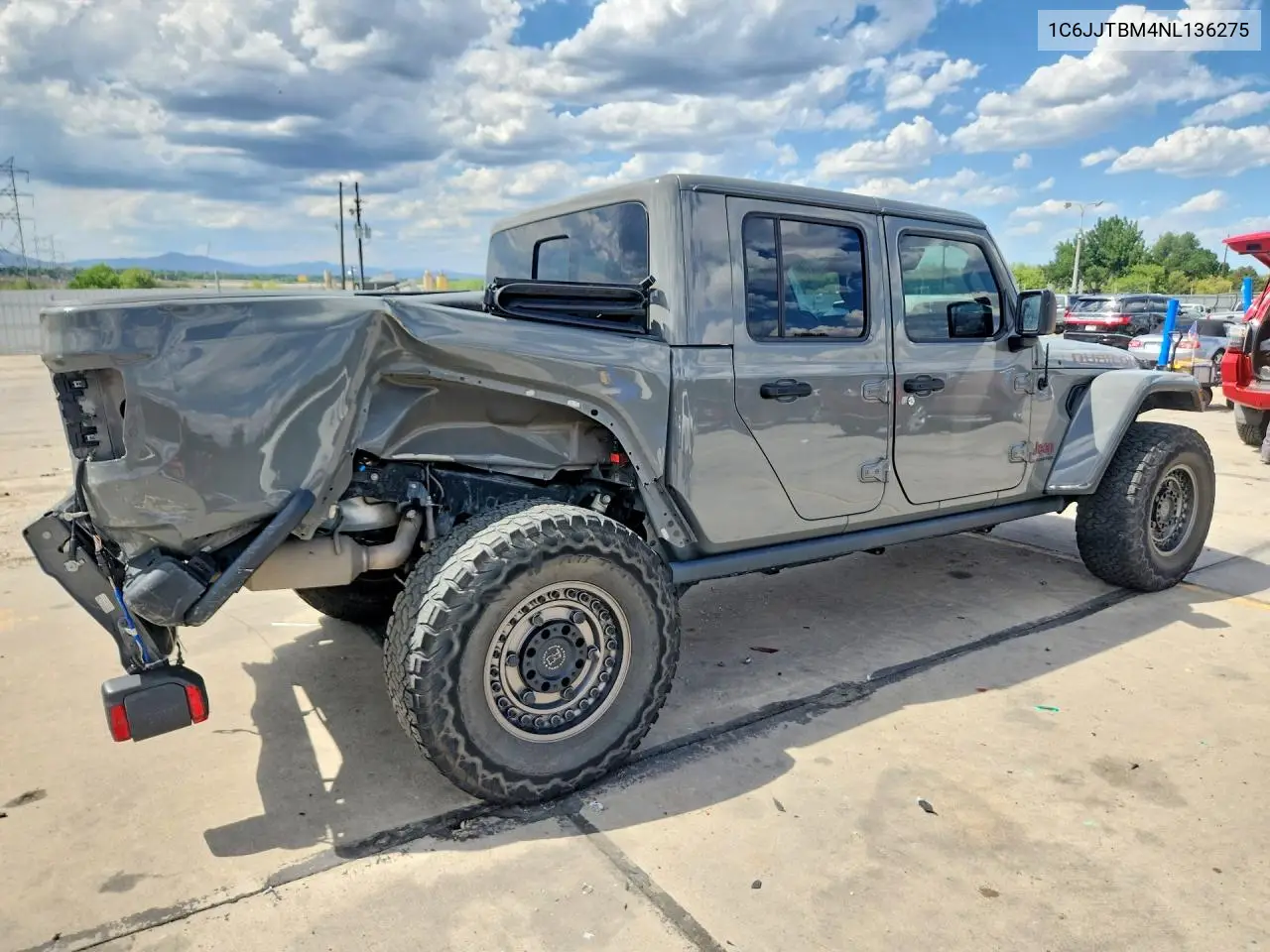 2022 Jeep Gladiator Rubicon VIN: 1C6JJTBM4NL136275 Lot: 60528136