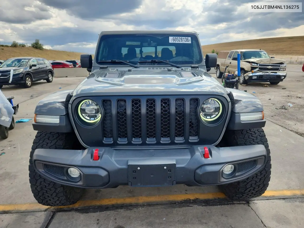 2022 Jeep Gladiator Rubicon VIN: 1C6JJTBM4NL136275 Lot: 60528136