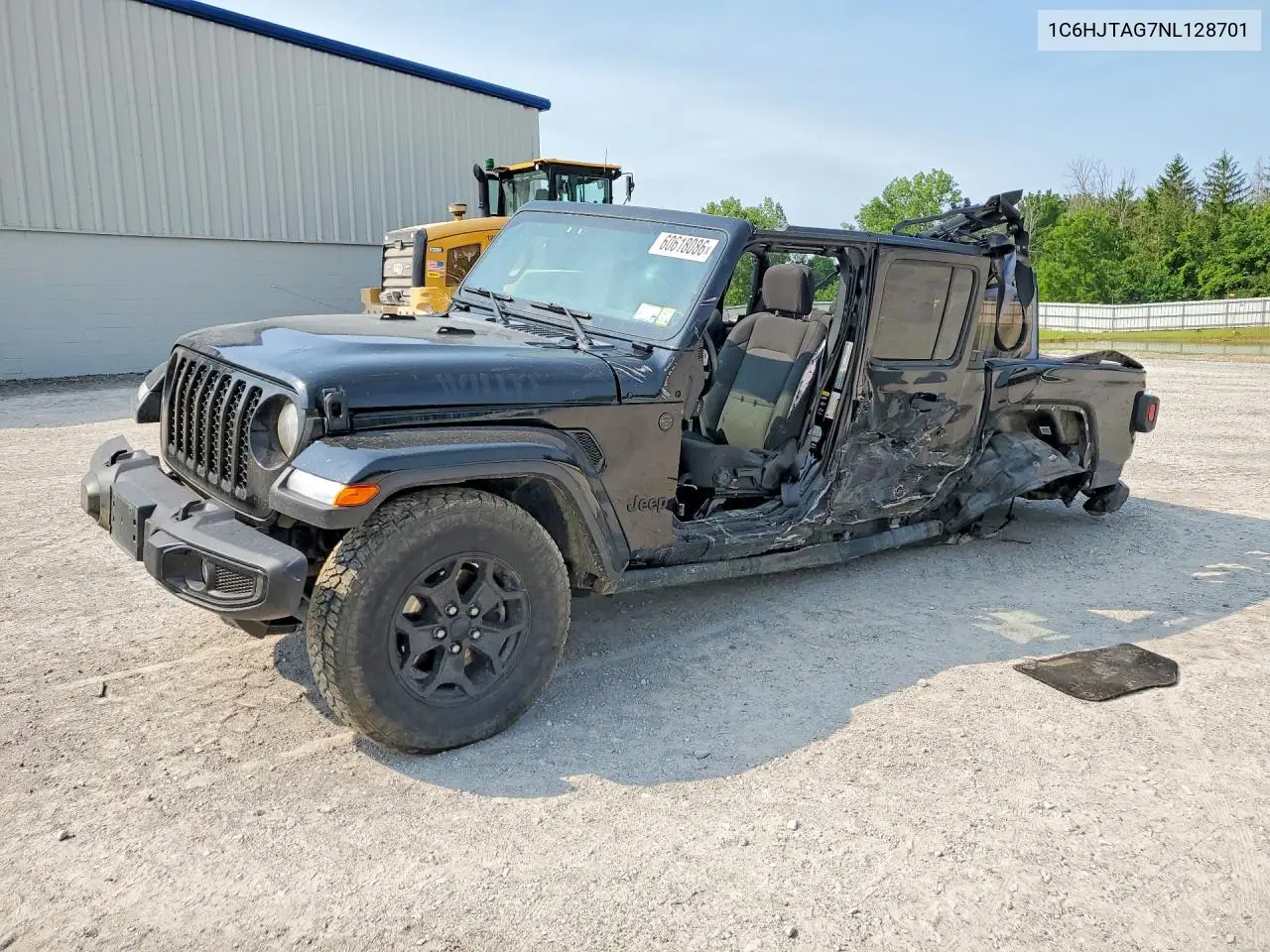 2022 Jeep Gladiator Sport VIN: 1C6HJTAG7NL128701 Lot: 60618086