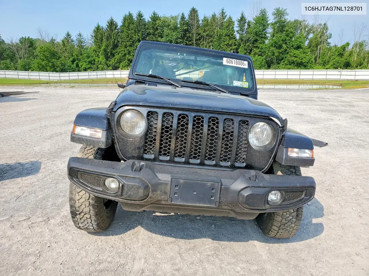 2022 Jeep Gladiator Sport VIN: 1C6HJTAG7NL128701 Lot: 60618086