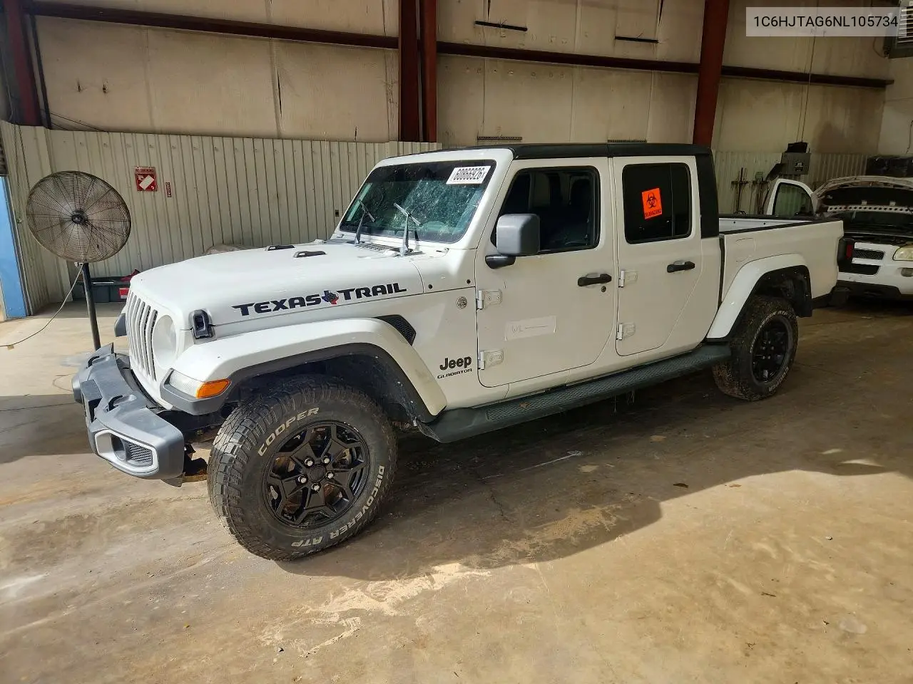2022 Jeep Gladiator Sport VIN: 1C6HJTAG6NL105734 Lot: 60866926