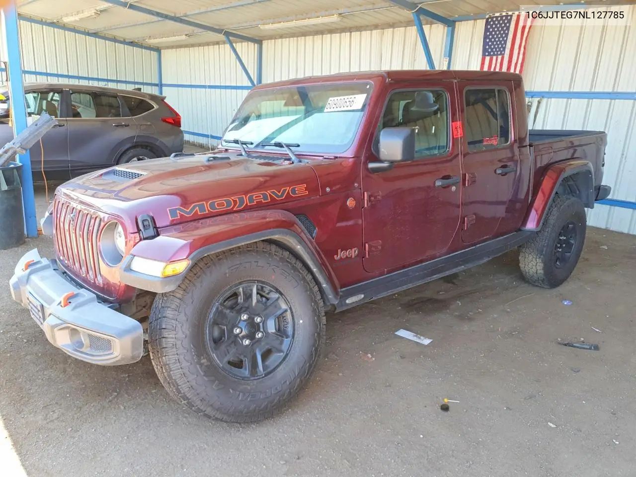 2022 Jeep Gladiator Mojave VIN: 1C6JJTEG7NL127785 Lot: 60900656