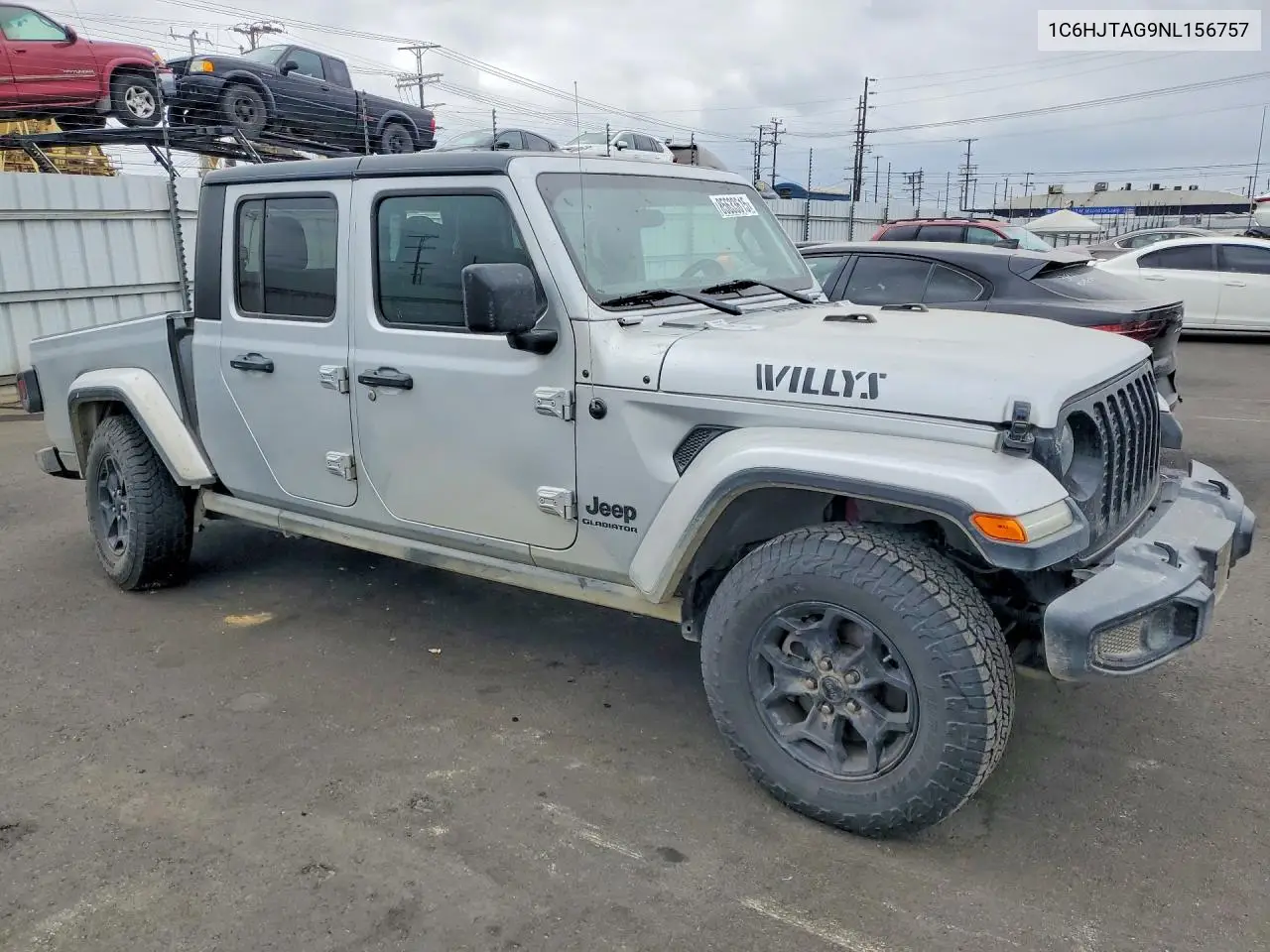 2022 Jeep Gladiator Sport VIN: 1C6HJTAG9NL156757 Lot: 85633615