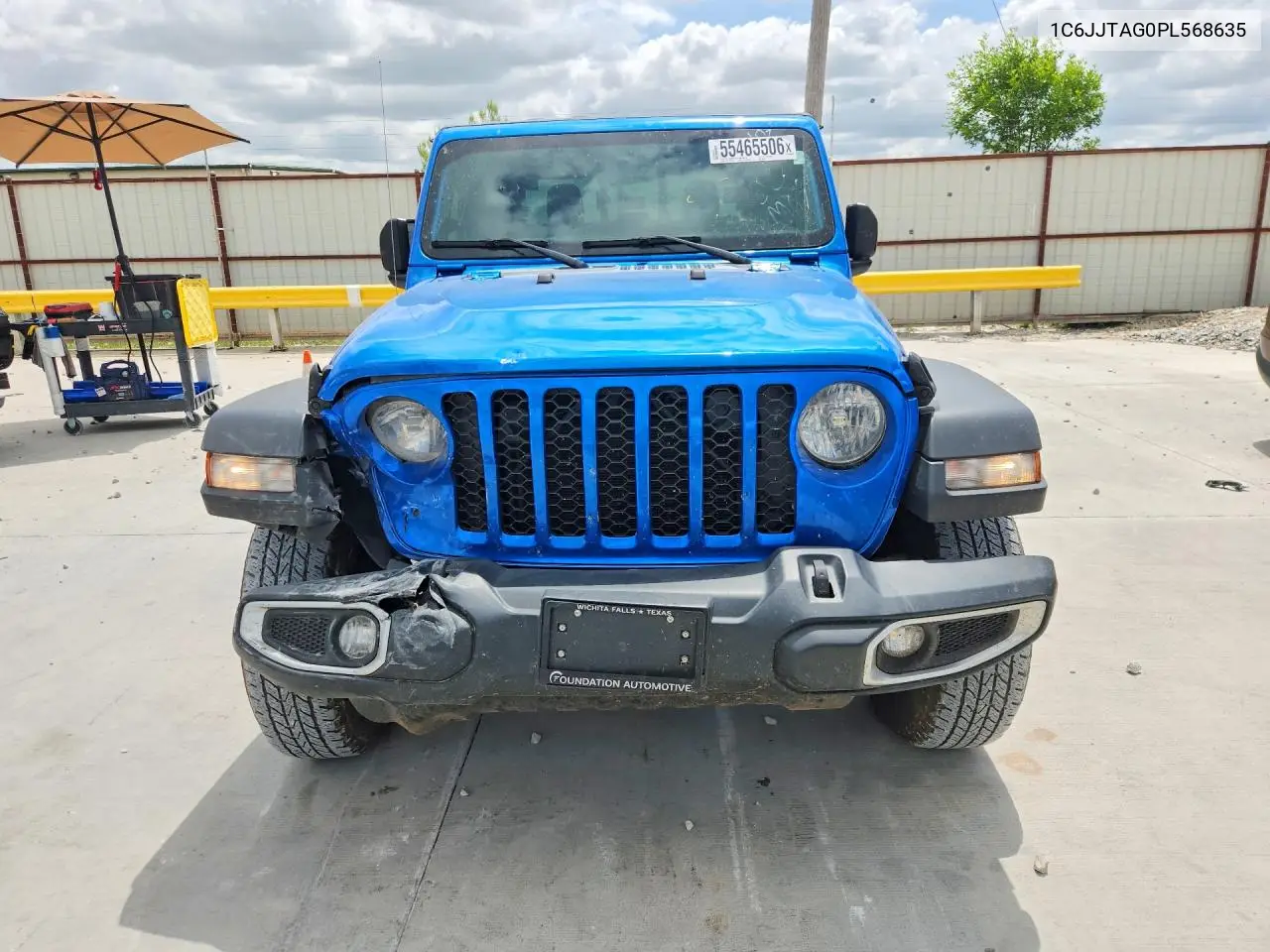2023 Jeep Gladiator Sport VIN: 1C6JJTAG0PL568635 Lot: 55465506