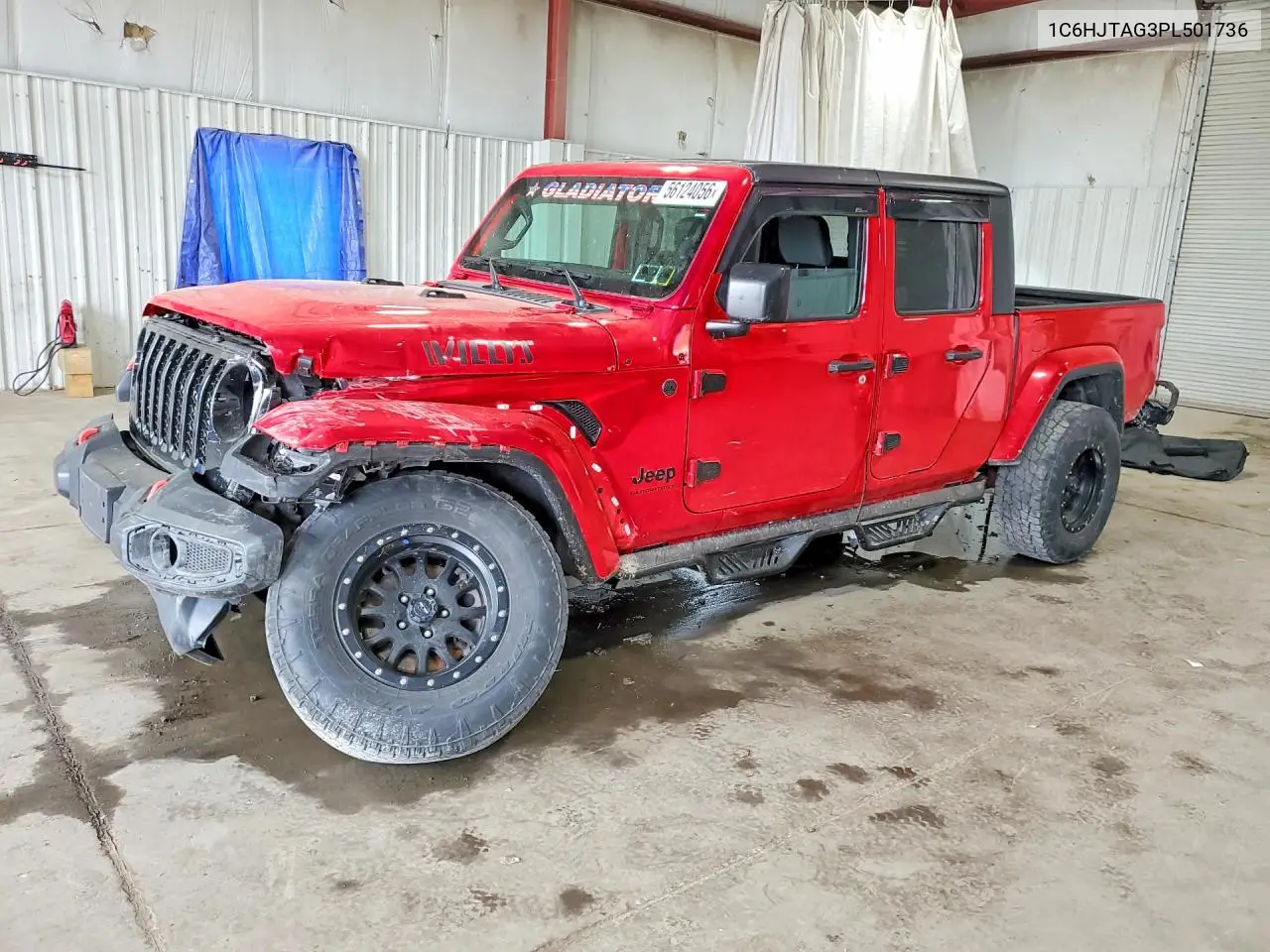 2023 Jeep Gladiator Sport VIN: 1C6HJTAG3PL501736 Lot: 56124056