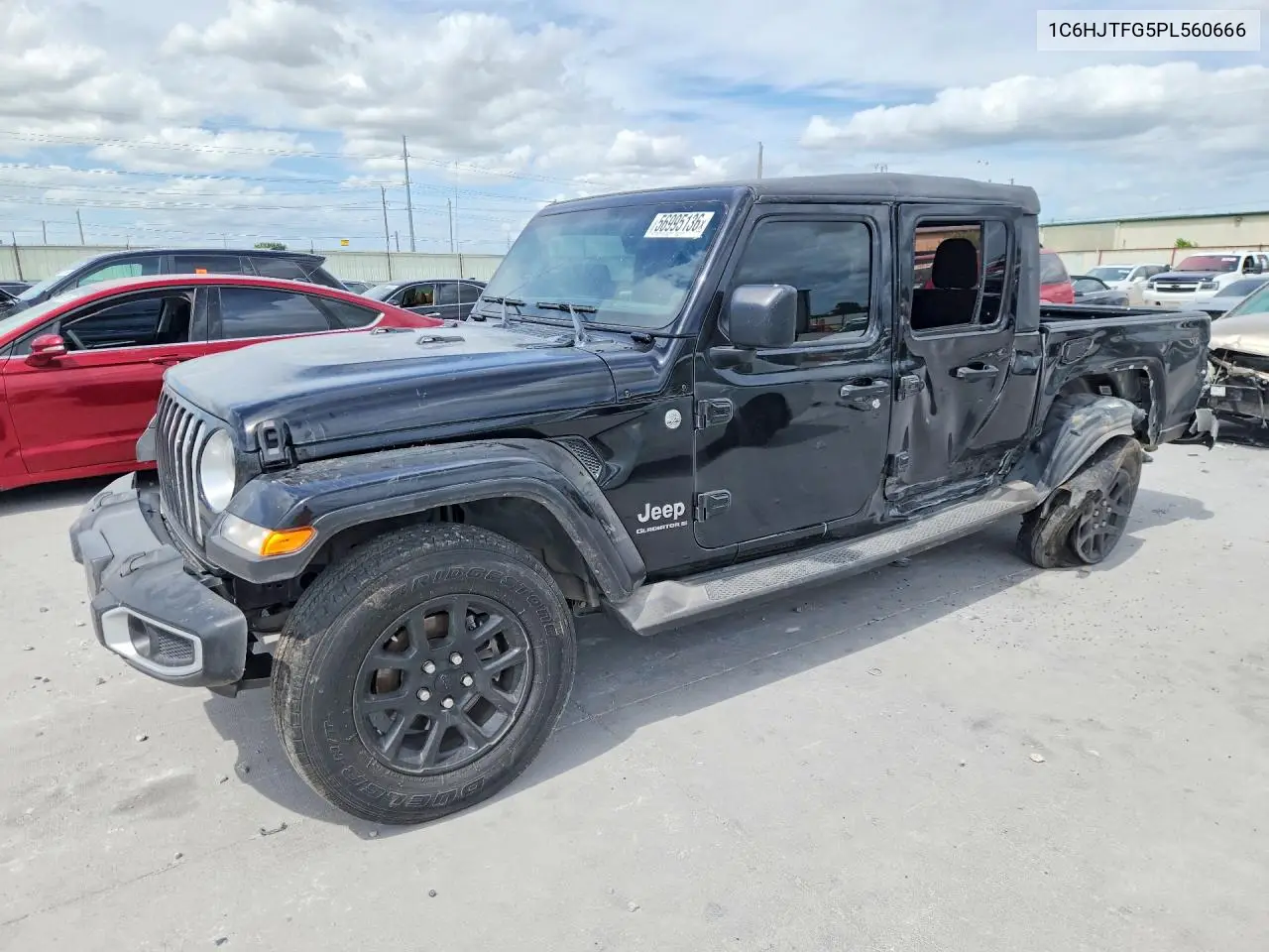 2023 Jeep Gladiator Overland VIN: 1C6HJTFG5PL560666 Lot: 56995136