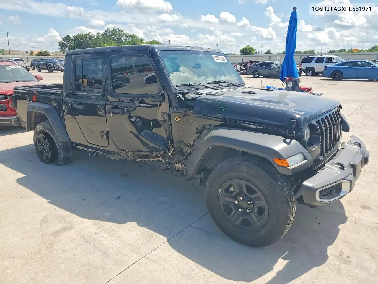 2023 Jeep Gladiator Sport VIN: 1C6HJTAGXPL551971 Lot: 57557596