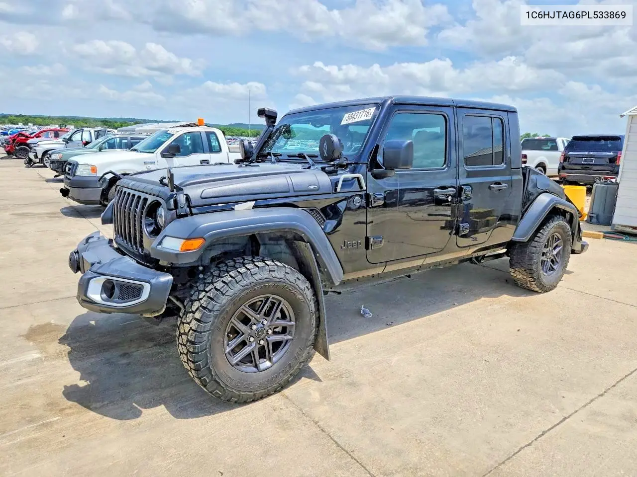 2023 Jeep Gladiator Sport VIN: 1C6HJTAG6PL533869 Lot: 58431716