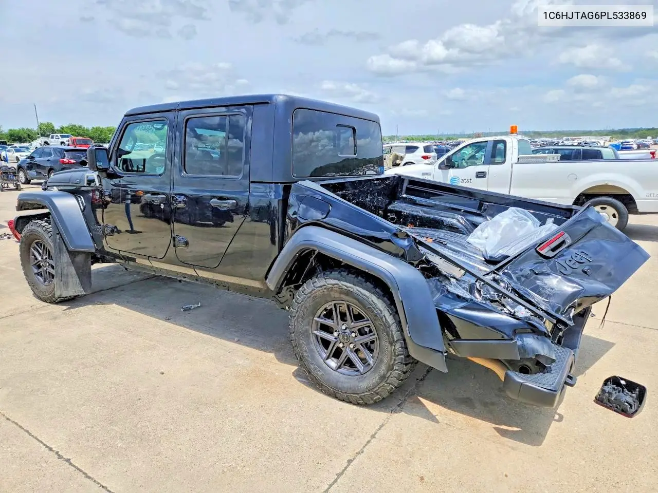 2023 Jeep Gladiator Sport VIN: 1C6HJTAG6PL533869 Lot: 58431716