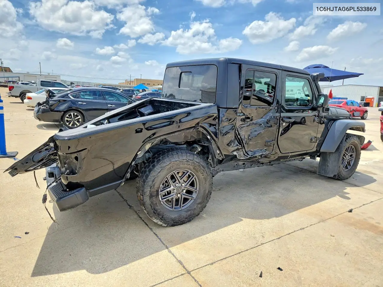 2023 Jeep Gladiator Sport VIN: 1C6HJTAG6PL533869 Lot: 58431716
