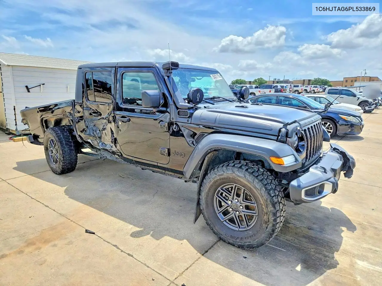 2023 Jeep Gladiator Sport VIN: 1C6HJTAG6PL533869 Lot: 58431716