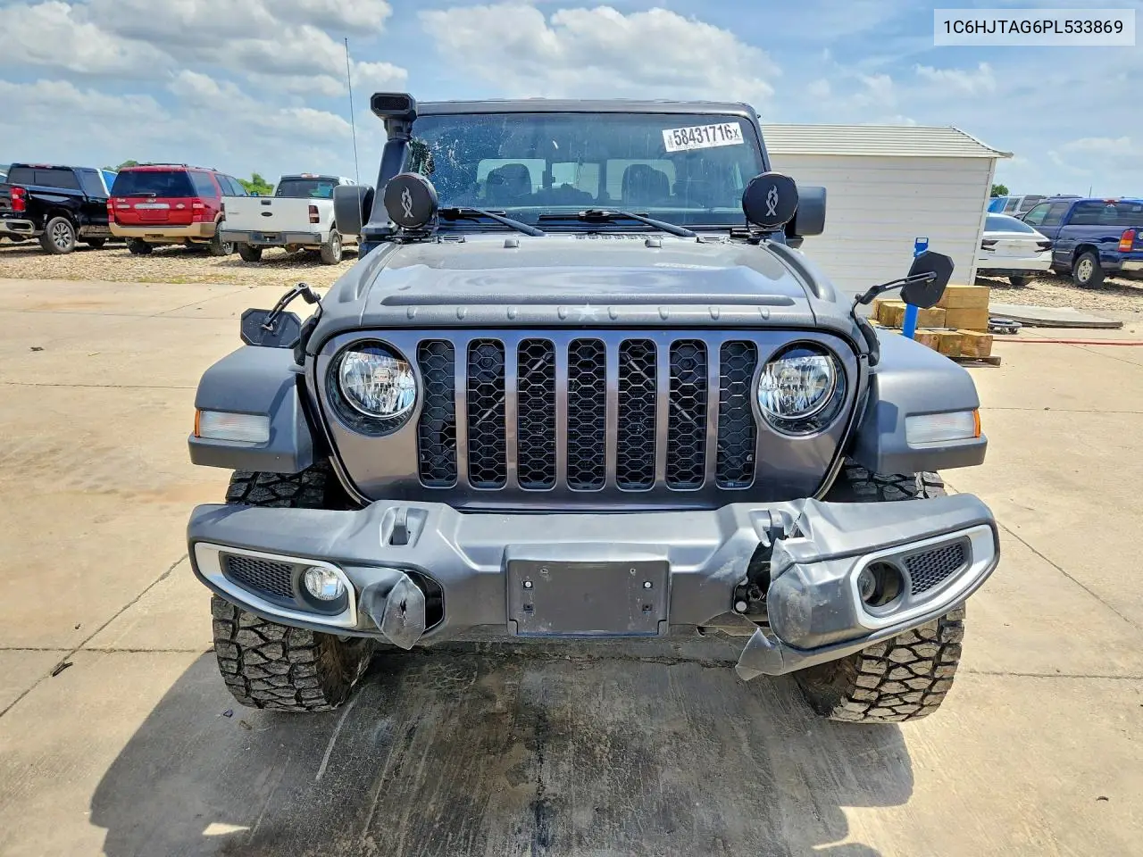 2023 Jeep Gladiator Sport VIN: 1C6HJTAG6PL533869 Lot: 58431716