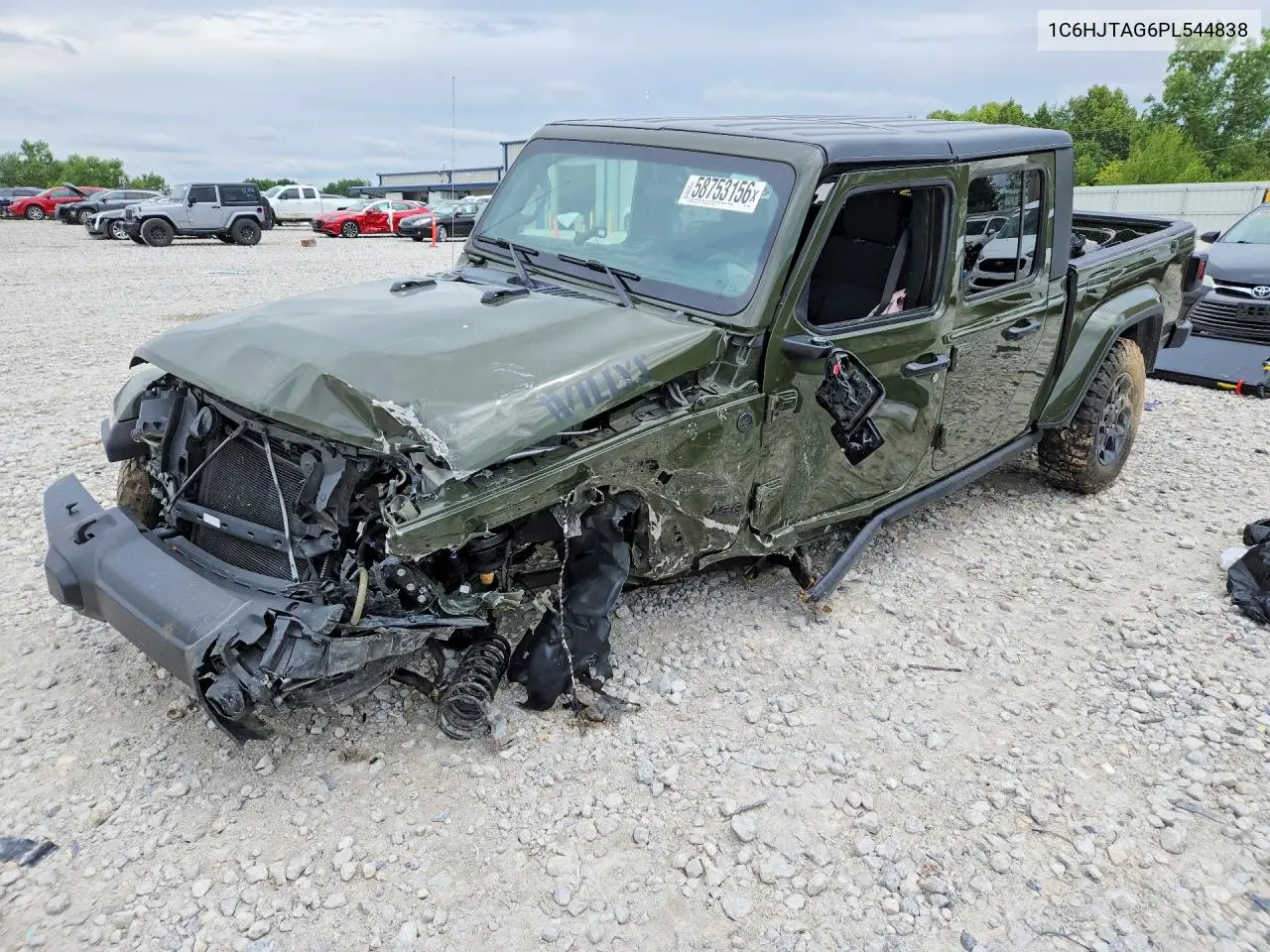 2023 Jeep Gladiator Sport VIN: 1C6HJTAG6PL544838 Lot: 58753156