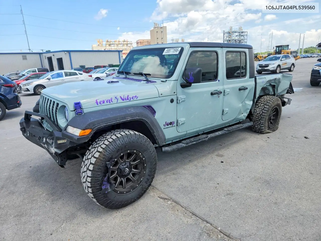 2023 Jeep Gladiator Sport VIN: 1C6JJTAG4PL539560 Lot: 58877896