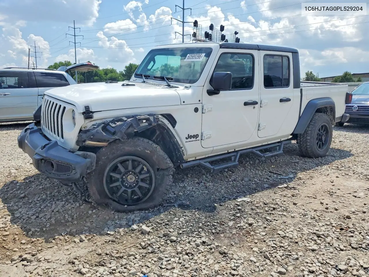 2023 Jeep Gladiator Sport VIN: 1C6HJTAG0PL529204 Lot: 60589396
