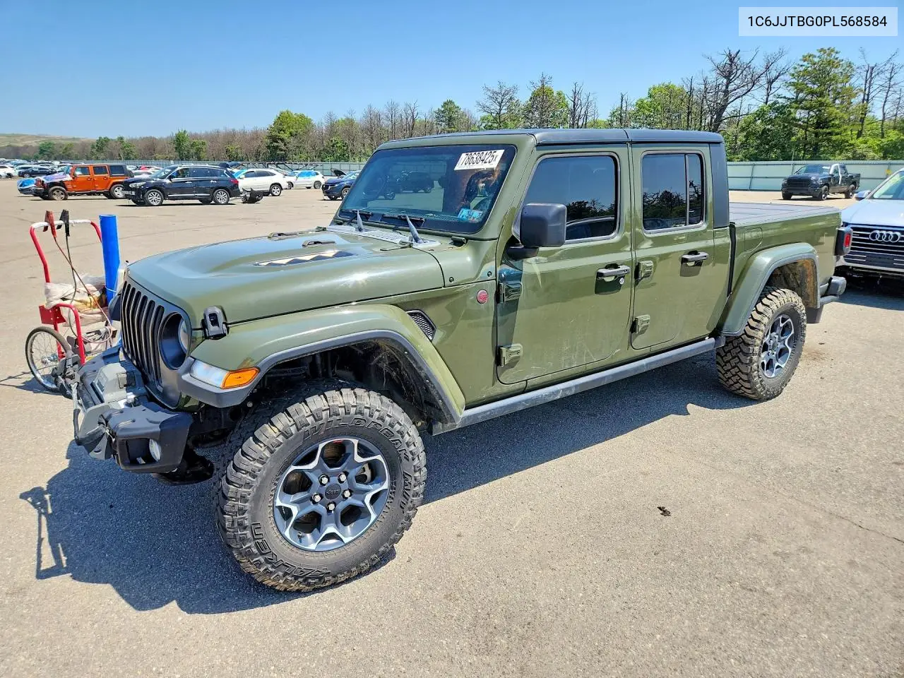 2023 Jeep Gladiator Rubicon VIN: 1C6JJTBG0PL568584 Lot: 78638425