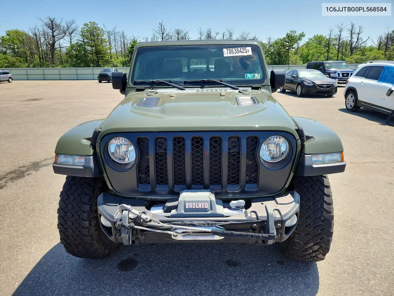 2023 Jeep Gladiator Rubicon VIN: 1C6JJTBG0PL568584 Lot: 78638425