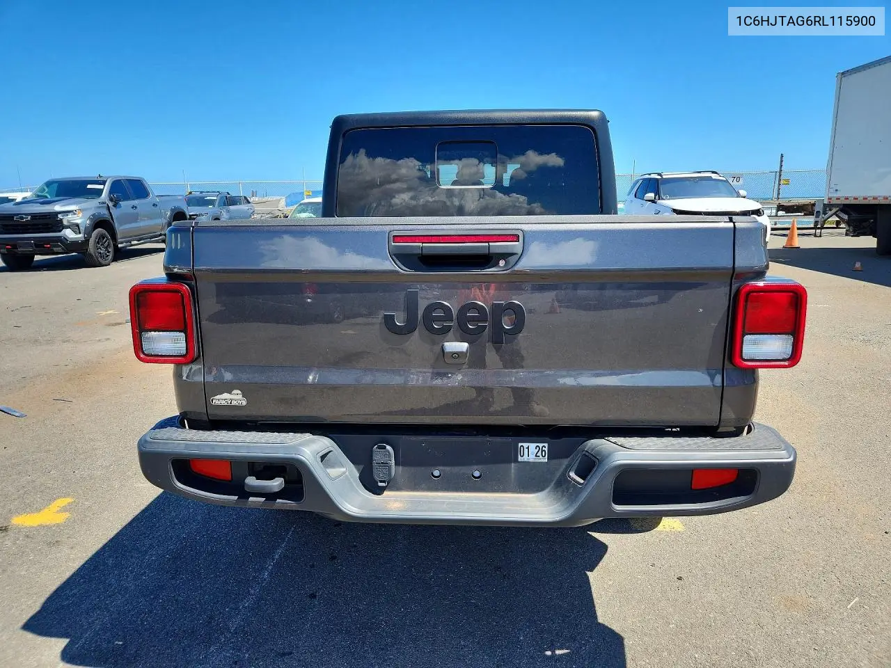 2024 Jeep Gladiator Sport VIN: 1C6HJTAG6RL115900 Lot: 58135016