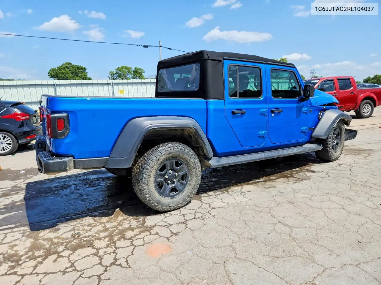 2024 Jeep Gladiator Sport VIN: 1C6JJTAG2RL104037 Lot: 59296596