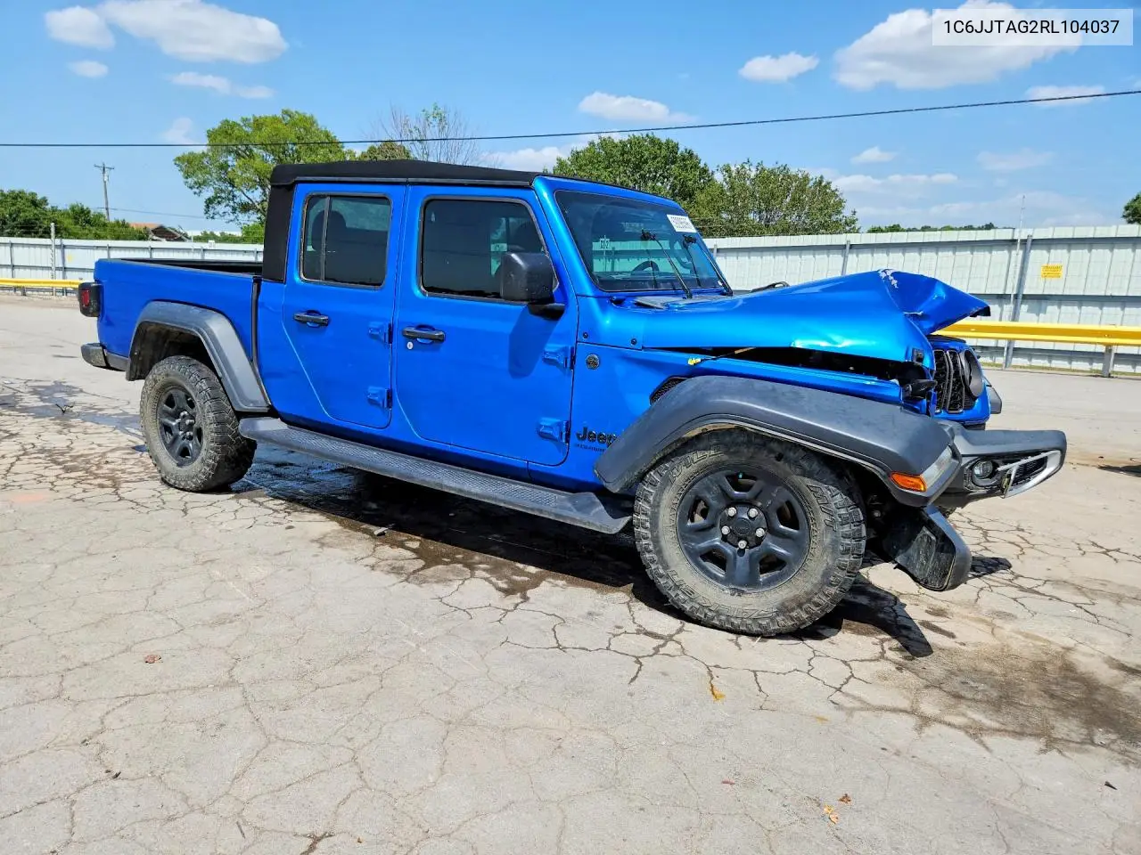 2024 Jeep Gladiator Sport VIN: 1C6JJTAG2RL104037 Lot: 59296596