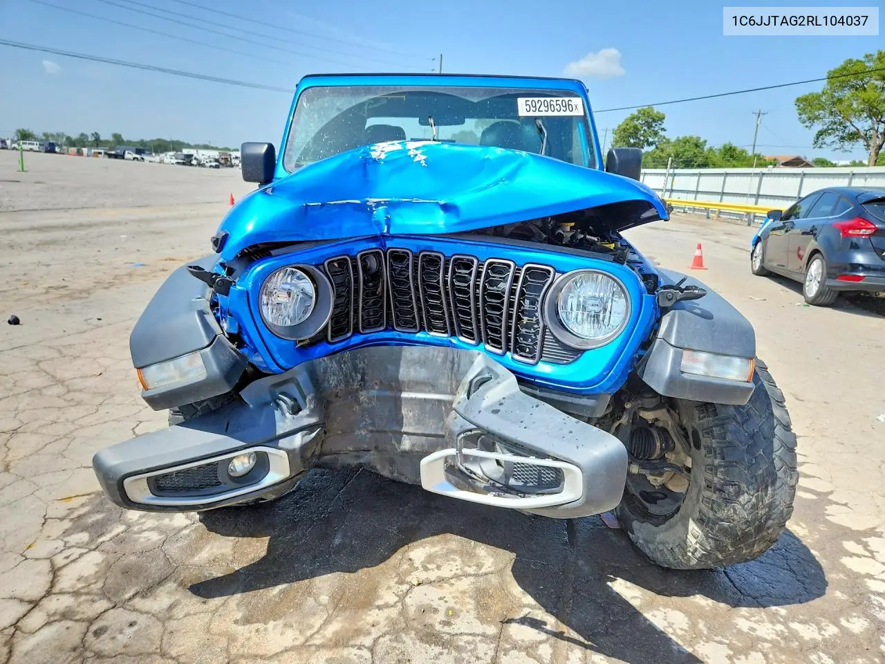 2024 Jeep Gladiator Sport VIN: 1C6JJTAG2RL104037 Lot: 59296596