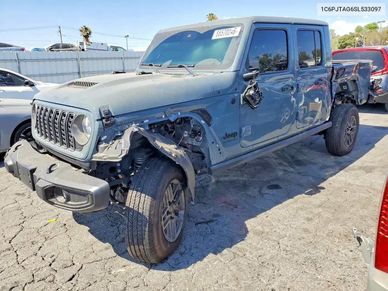 2025 Jeep Gladiator Sport VIN: 1C6PJTAG6SL533097 Lot: 55570246