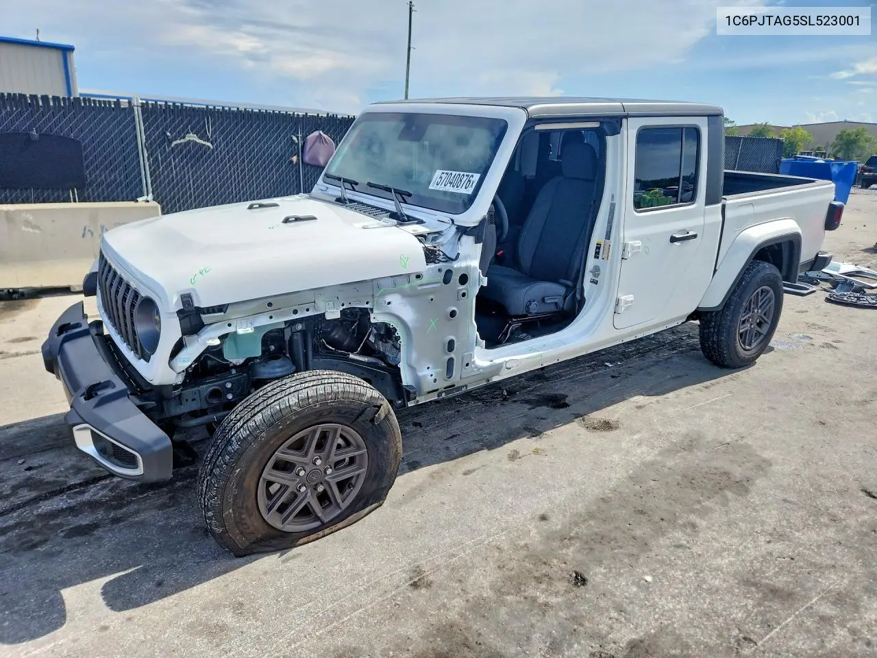 2025 Jeep Gladiator Sport VIN: 1C6PJTAG5SL523001 Lot: 57040876
