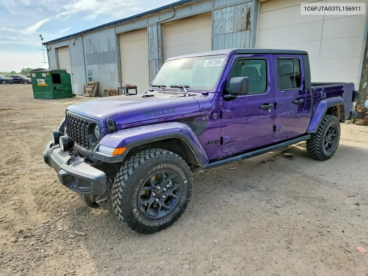 2026 Jeep Gladiator Sport VIN: 1C6PJTAG3TL156911 Lot: 55873396