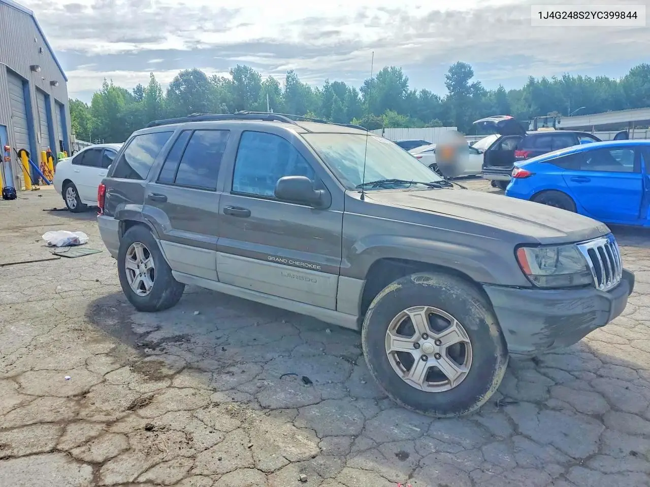2000 Jeep Grand Cherokee Laredo VIN: 1J4G248S2YC399844 Lot: 58989096
