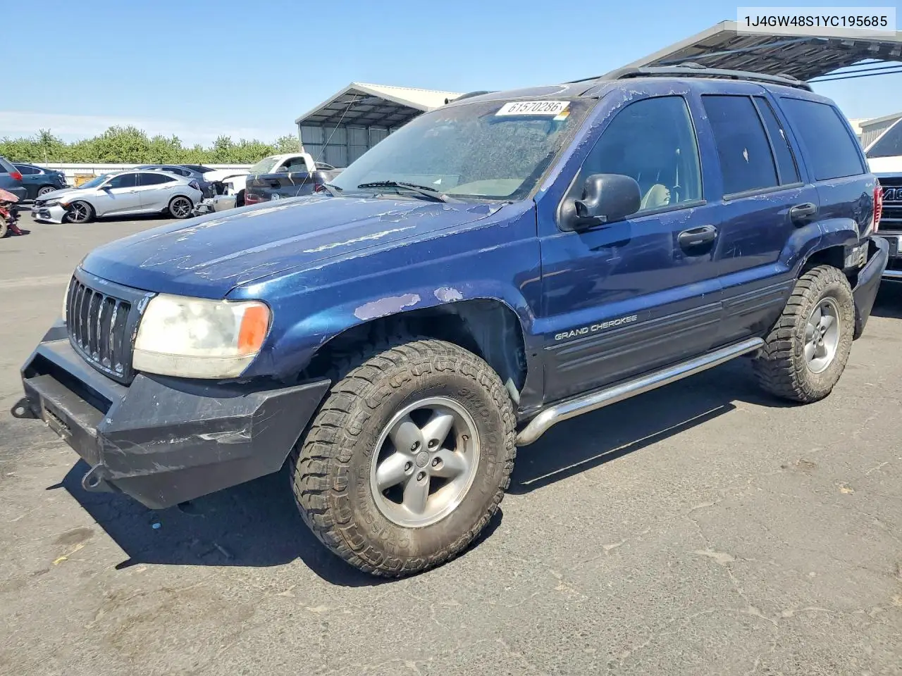 2000 Jeep Grand Cherokee Laredo VIN: 1J4GW48S1YC195685 Lot: 61570286