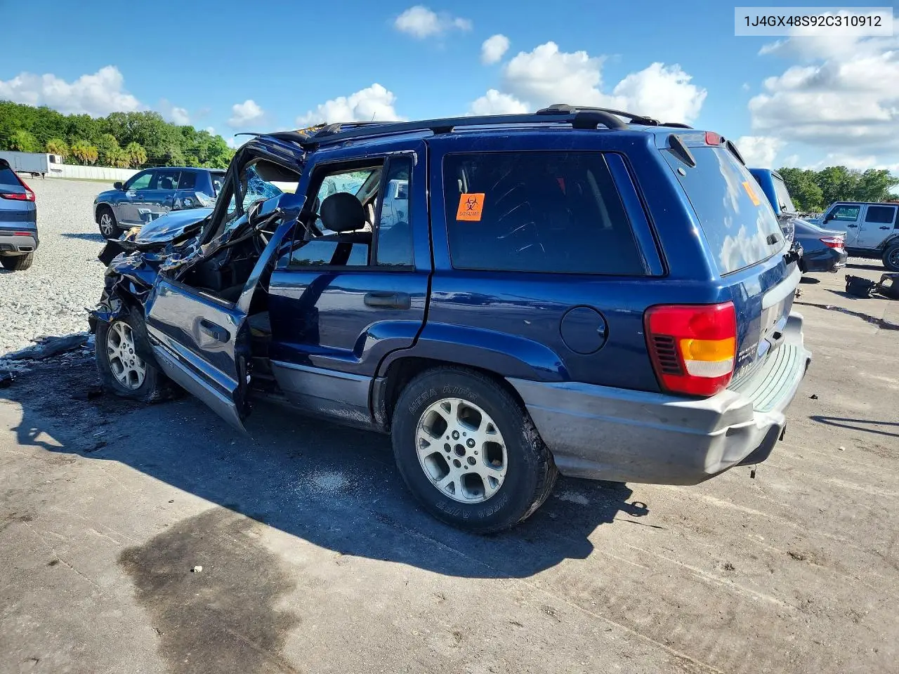 2002 Jeep Grand Cherokee Laredo VIN: 1J4GX48S92C310912 Lot: 60256356