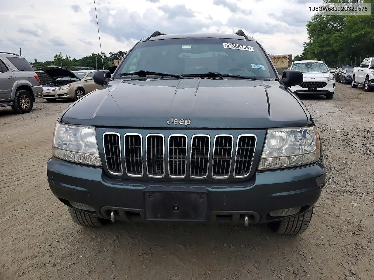2002 Jeep Grand Cherokee Overland VIN: 1J8GW68J92C329576 Lot: 61888756