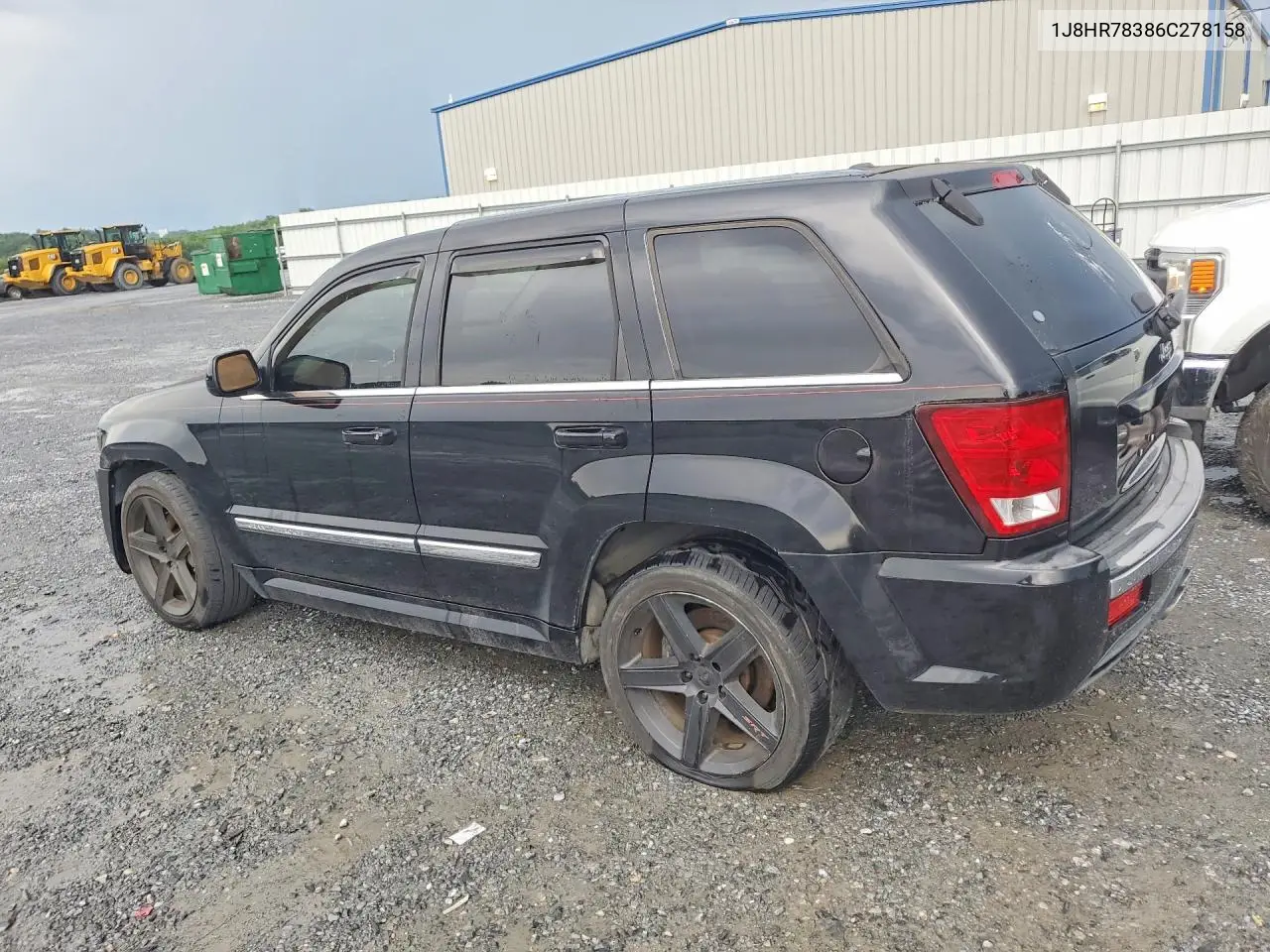 2006 Jeep Grand Cherokee Srt-8 VIN: 1J8HR78386C278158 Lot: 60889616