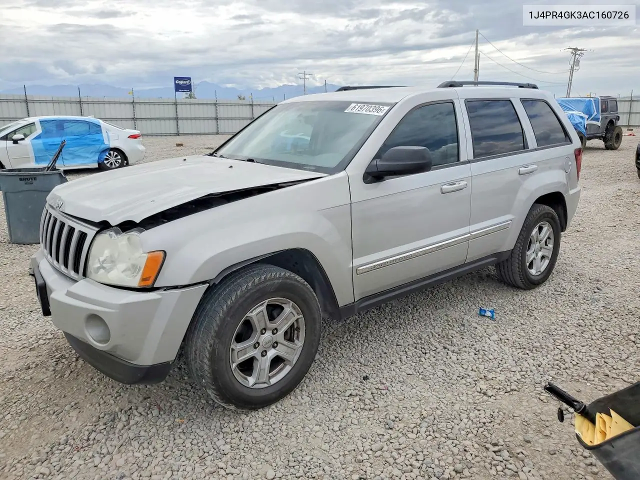 2010 Jeep Grand Cherokee Laredo VIN: 1J4PR4GK3AC160726 Lot: 61970396