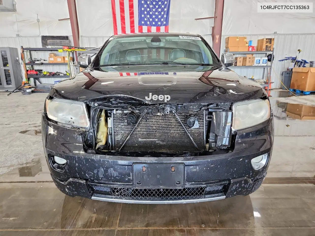 2012 Jeep Grand Cherokee Overland VIN: 1C4RJFCT7CC135363 Lot: 61369786
