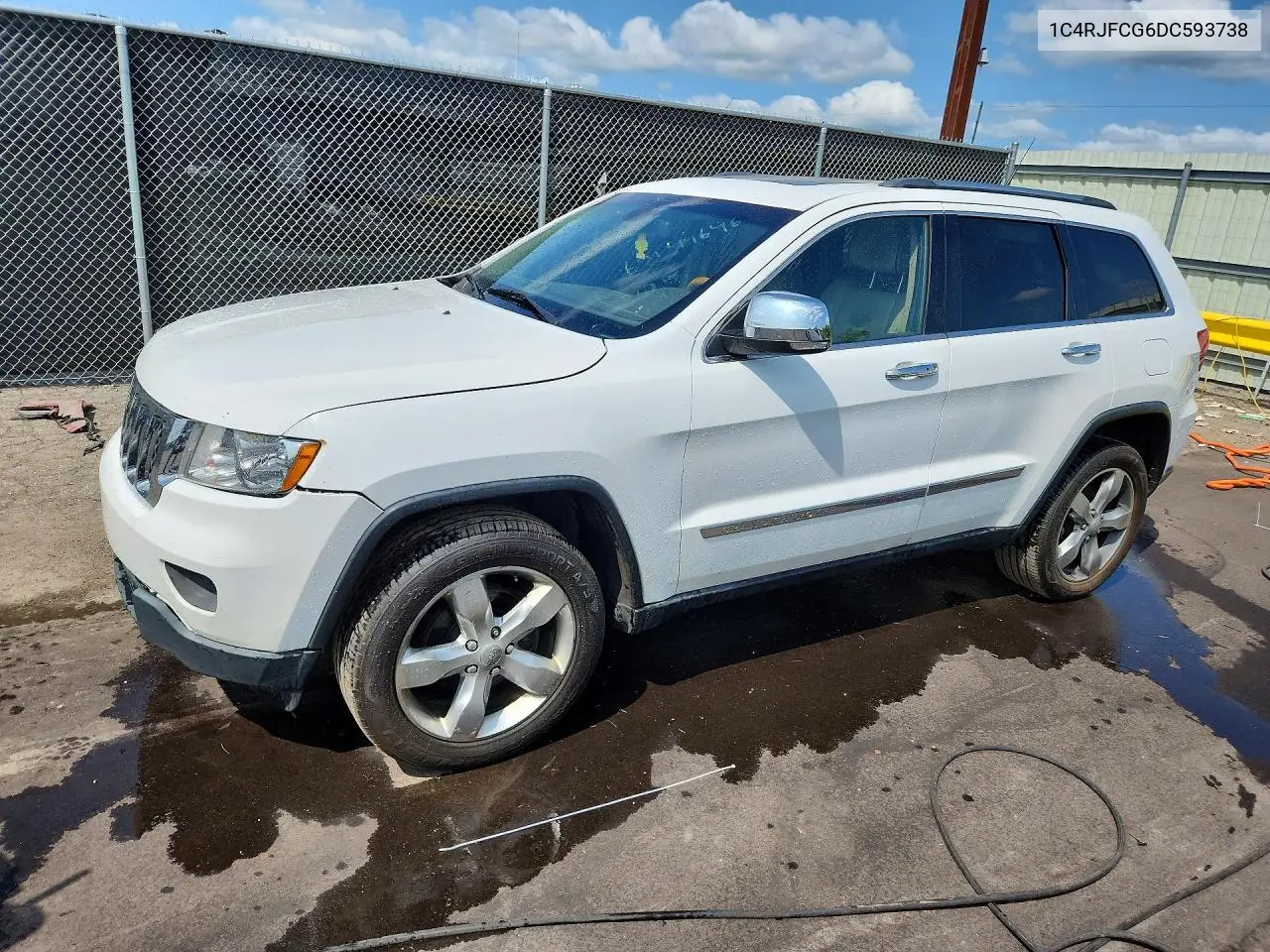 2013 Jeep Grand Cherokee Overland VIN: 1C4RJFCG6DC593738 Lot: 62144646