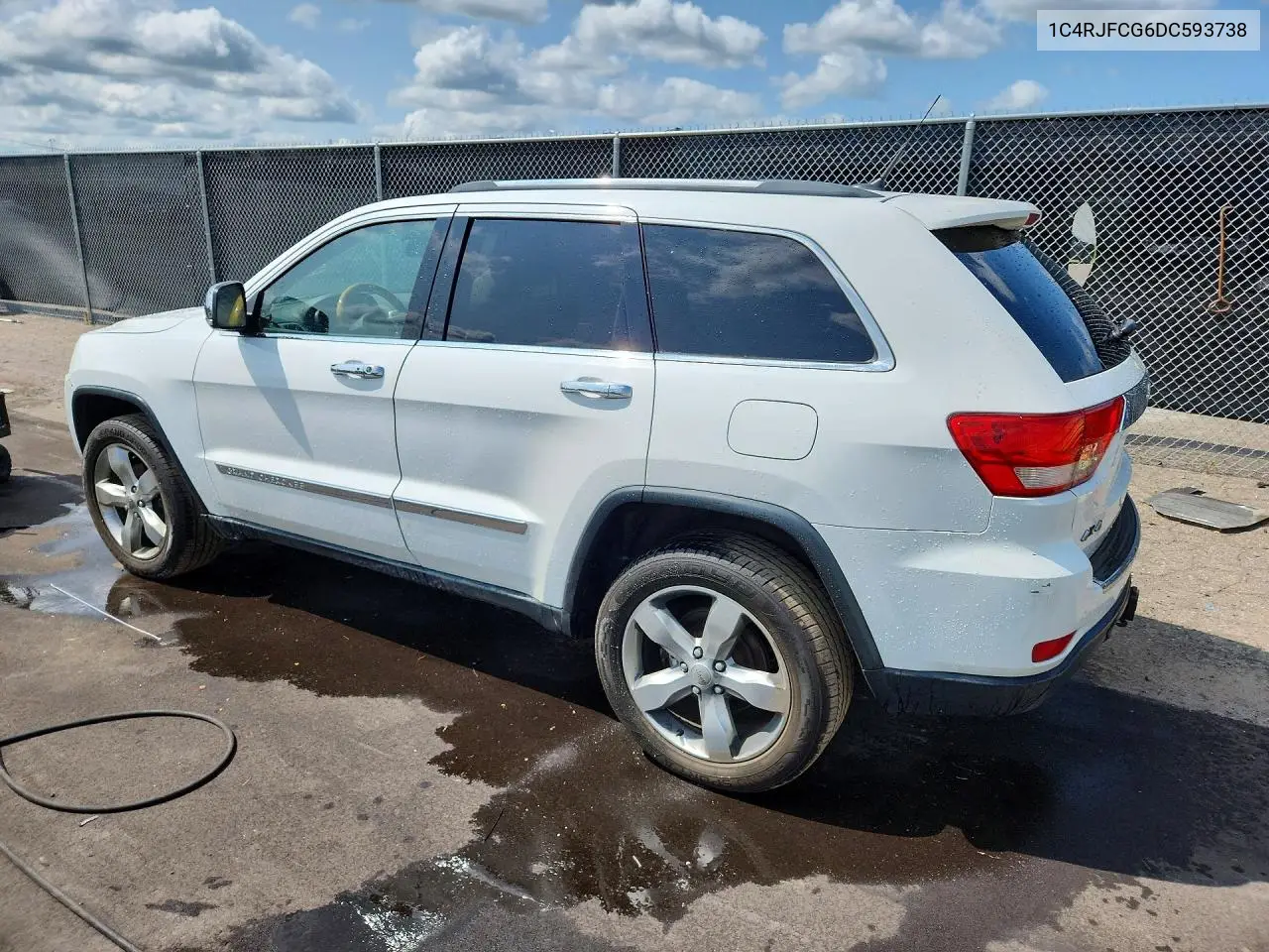 2013 Jeep Grand Cherokee Overland VIN: 1C4RJFCG6DC593738 Lot: 62144646