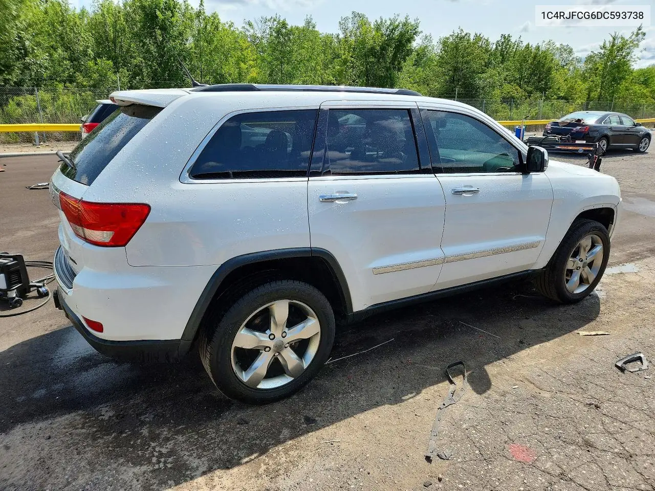 2013 Jeep Grand Cherokee Overland VIN: 1C4RJFCG6DC593738 Lot: 62144646