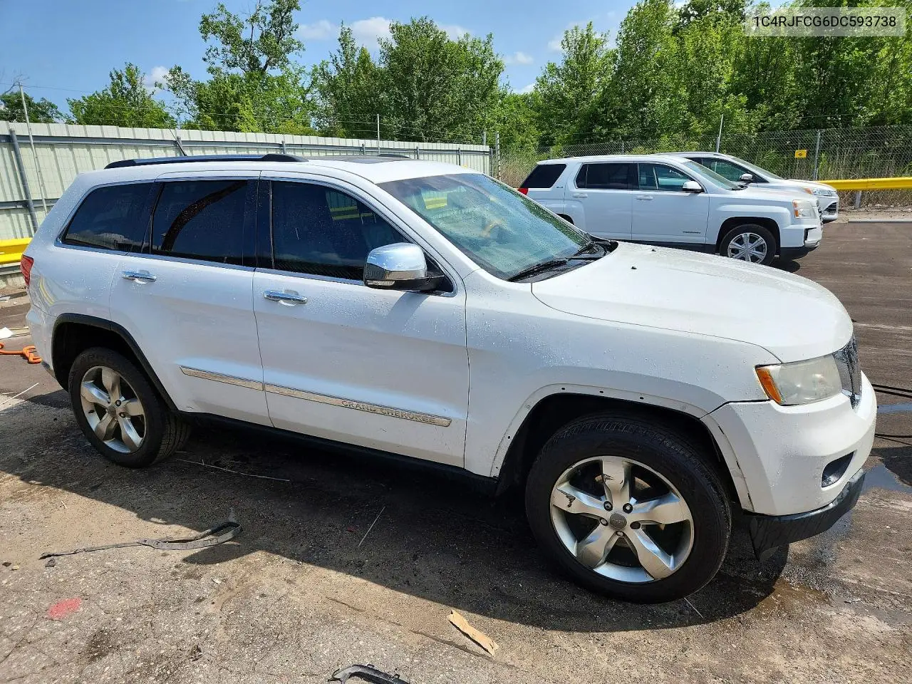 2013 Jeep Grand Cherokee Overland VIN: 1C4RJFCG6DC593738 Lot: 62144646