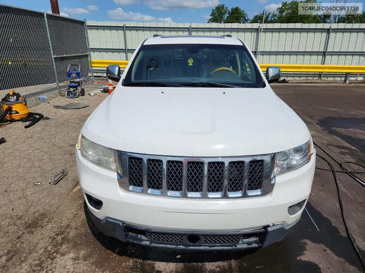 2013 Jeep Grand Cherokee Overland VIN: 1C4RJFCG6DC593738 Lot: 62144646