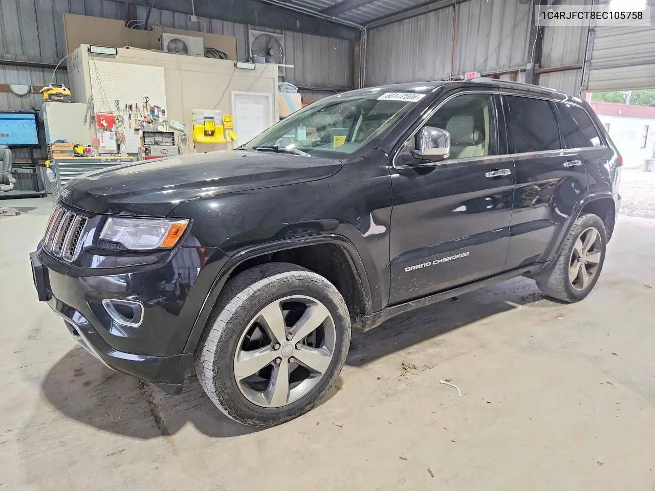 1C4RJFCT8EC105758 2014 Jeep Grand Cherokee Overland
