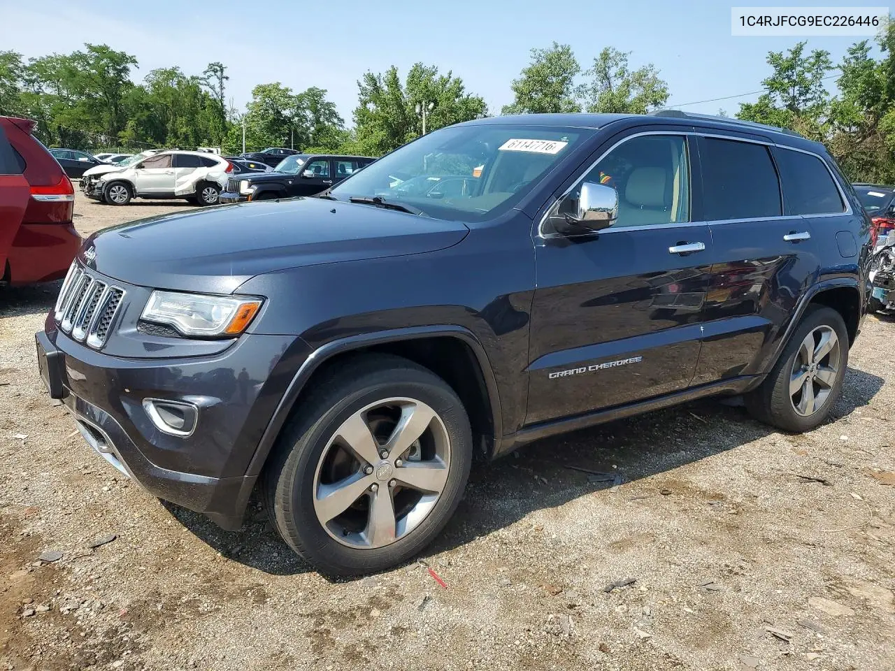 2014 Jeep Grand Cherokee Overland VIN: 1C4RJFCG9EC226446 Lot: 61147716