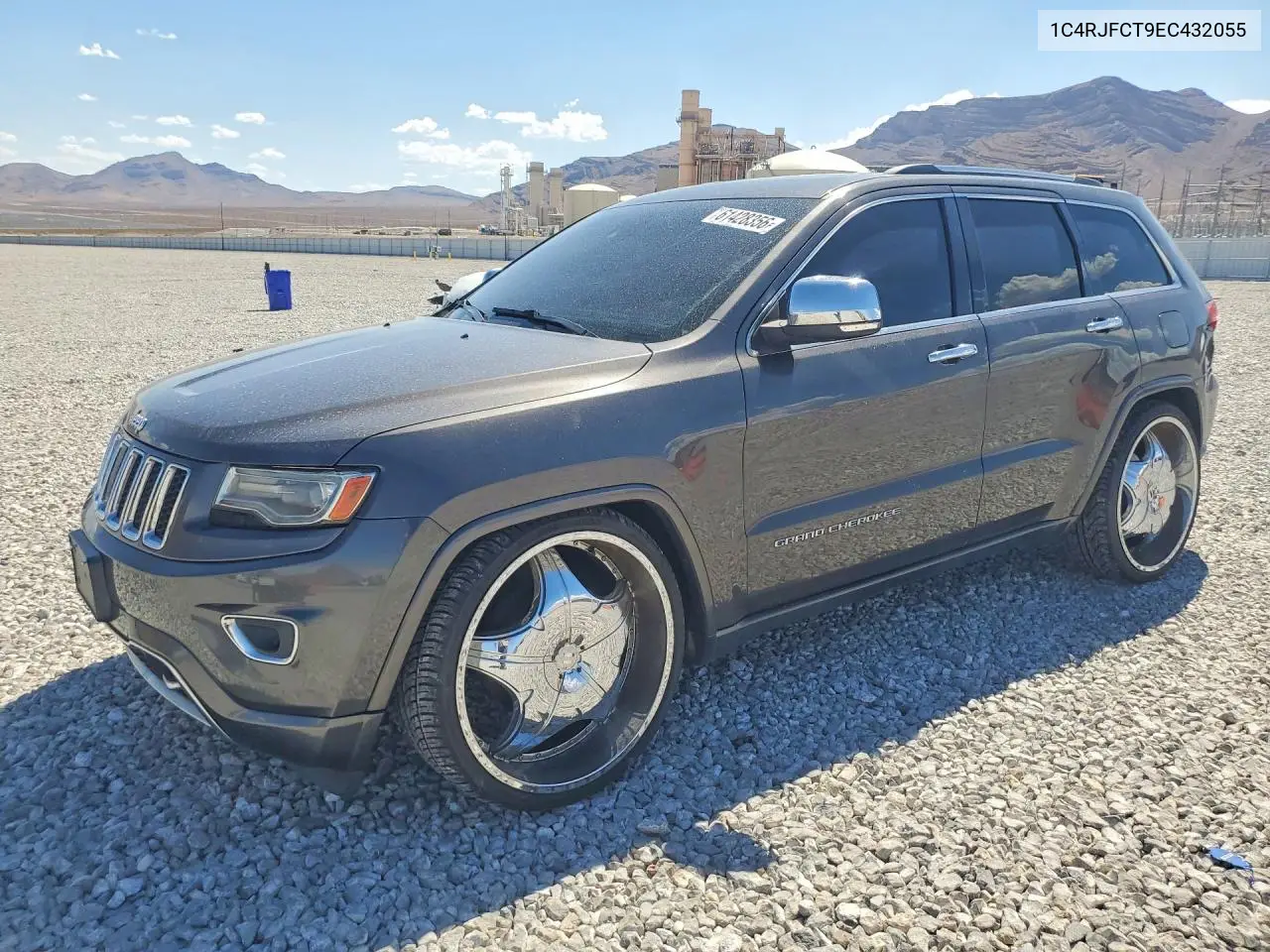 2014 Jeep Grand Cherokee Overland VIN: 1C4RJFCT9EC432055 Lot: 61428356