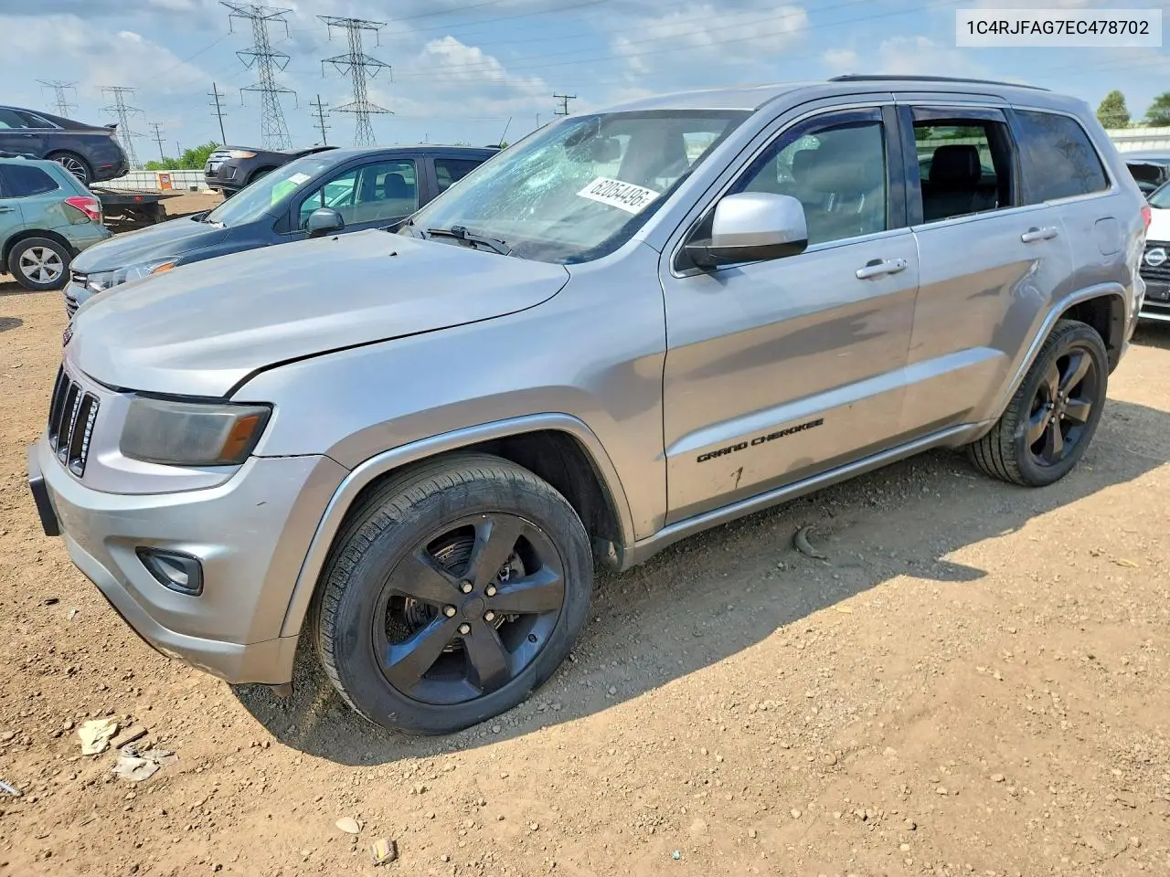 2014 Jeep Grand Cherokee Laredo VIN: 1C4RJFAG7EC478702 Lot: 62054496